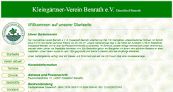 Desktop Screenshot of kleingaertner-verein-benrath.de